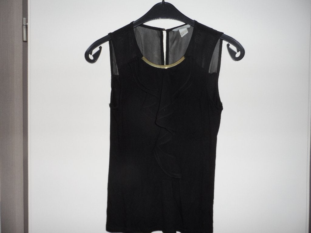 ZWART TOPJE, Kleding | Dames, Tops, Zwart, Ophalen of Verzenden, Zo goed als nieuw, Maat 36 (S)