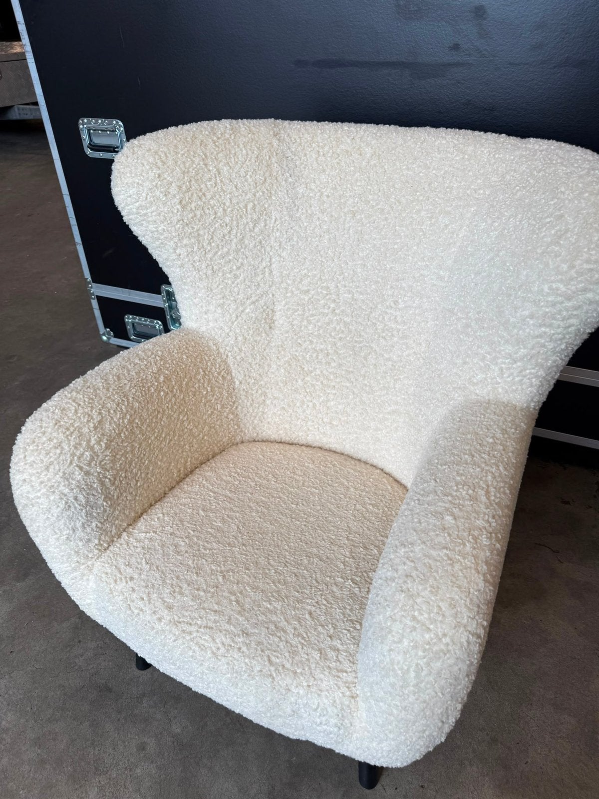 JYSK fauteuil teddy off-white, Huis en Inrichting, Fauteuils, Ophalen, Zo goed als nieuw, 75 tot 100 cm, 50 tot 75 cm