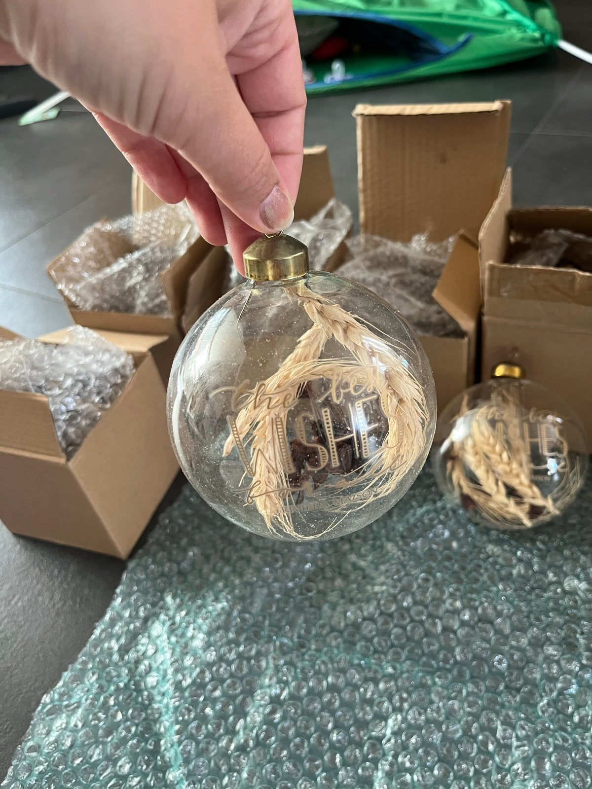 Riviera maison kerstballen., Diversen, Kerst, Ophalen of Verzenden