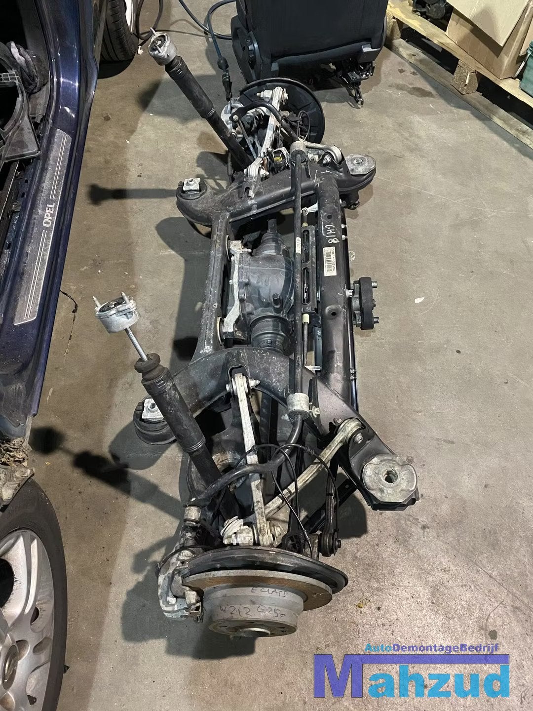 Mercedes W212 compleet achteras cardan aandrijfas remklauw, Gebruikt, Mercedes-Benz AG, Mercedes-Benz, Ophalen of Verzenden
