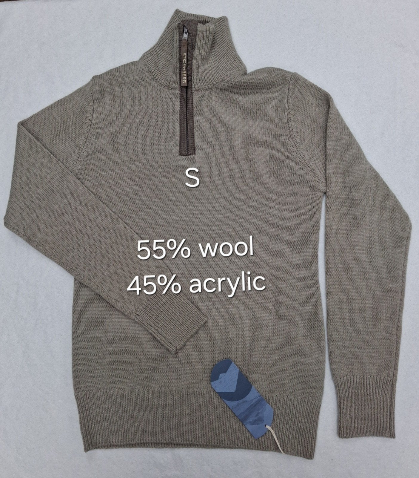 Nieuw - Noorse Wollen "Stormberg" Trui voor Dames (S), Kleding | Heren, Ophalen of Verzenden, Nieuw, Grijs