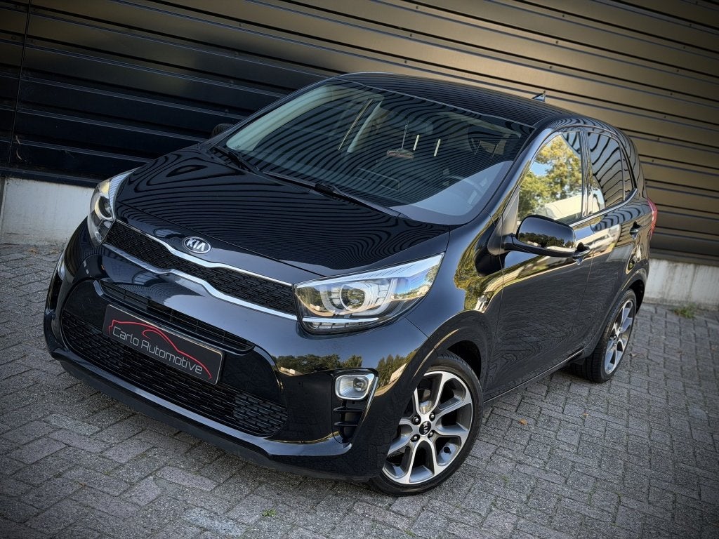 Kia Picanto 1.0 CVVT Design ED. NAVI|LEER|CLIMA|CAMERA|LED|C, Auto's, Keurmerk '100% Onderhouden', Dealer onderhouden, Gebruikt