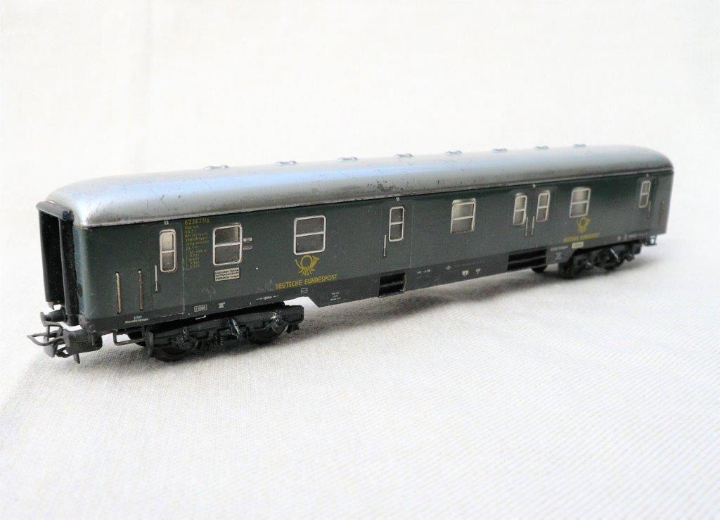 Marklin 4047 Rijtuig DB deutsche bundespost 1/87, Wisselstroom, Gebruikt, Wagon, Ophalen of Verzenden