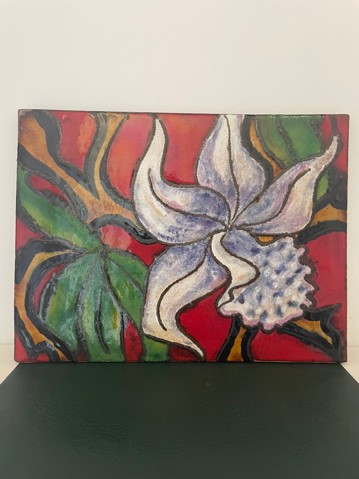 Ruscha Keramik Wandreliëf 769 - Floraal decor - Topstaat!, Ophalen