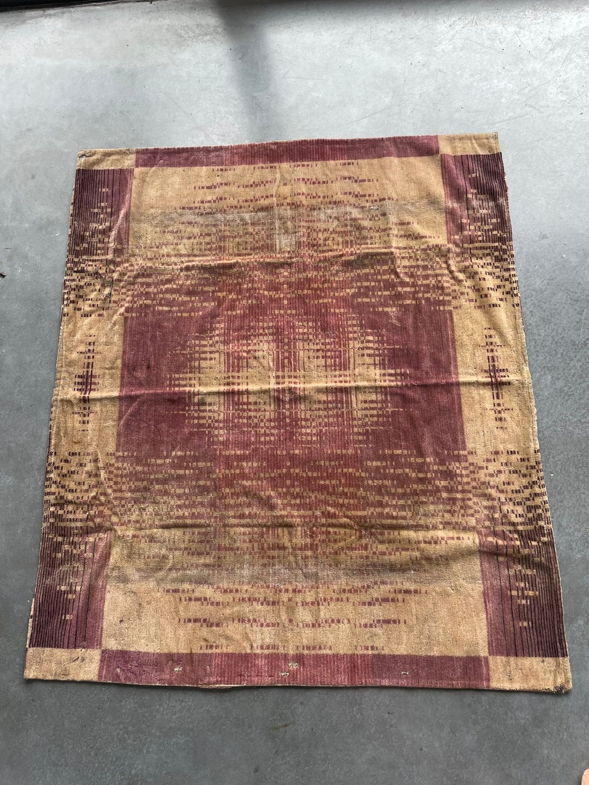 Oud Amsterdamse School art deco tapijt, Ophalen of Verzenden, Zo goed als nieuw, Rechthoekig, 200 cm of meer
