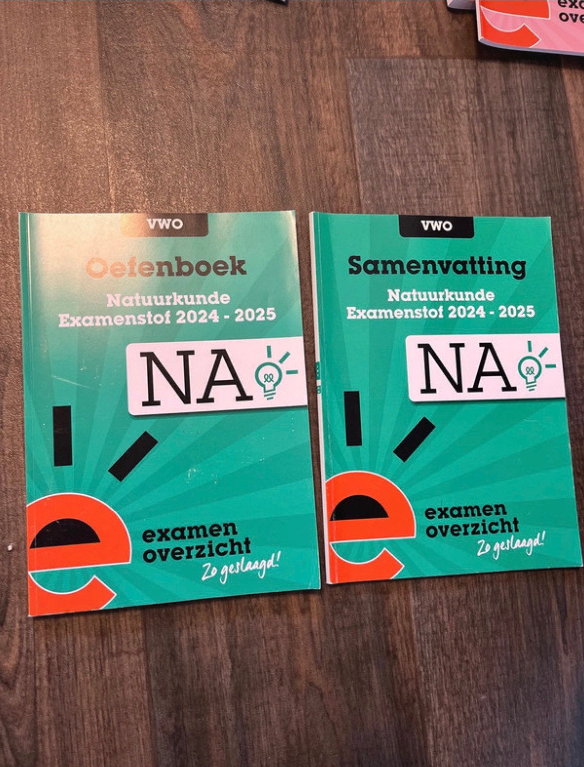 Examenoverzicht oefen + samenvattingsboek natuurkunde VWO, Boeken, Ophalen of Verzenden, Zo goed als nieuw, VWO, Natuurkunde