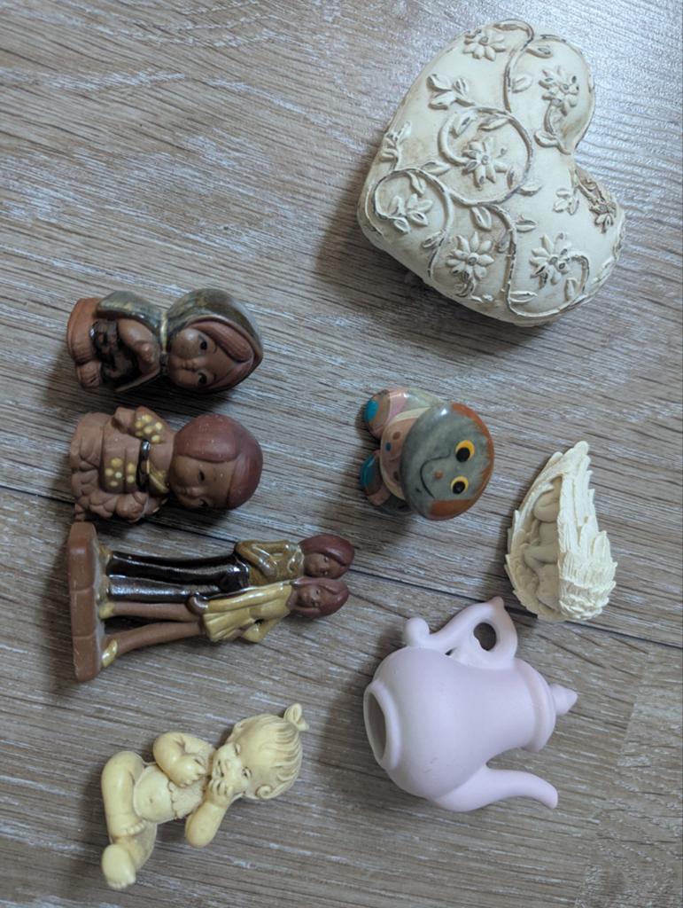 Leuke beeldjes voor in een letterbak of decoratie, Ophalen of Verzenden, Gebruikt, Mens