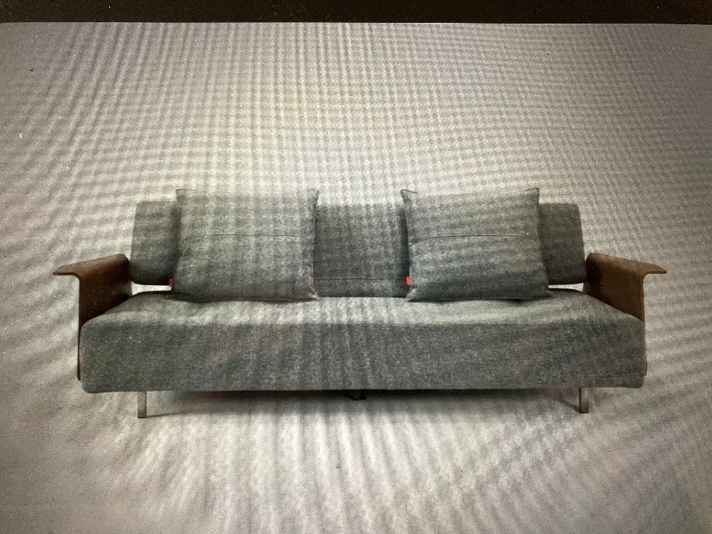 slaapbank - Deense Design slaapbank., Ophalen, 210 cm, Tweepersoons, Zo goed als nieuw