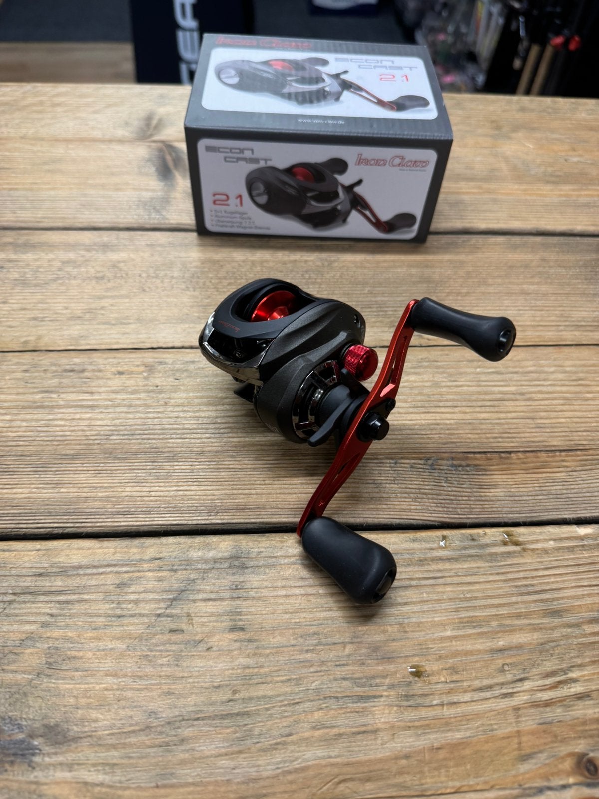 nieuwe iron claw econ cast baitcast reeltjes linkshandig, Watersport en Boten, Hengelsport | Roofvissen, Ophalen of Verzenden