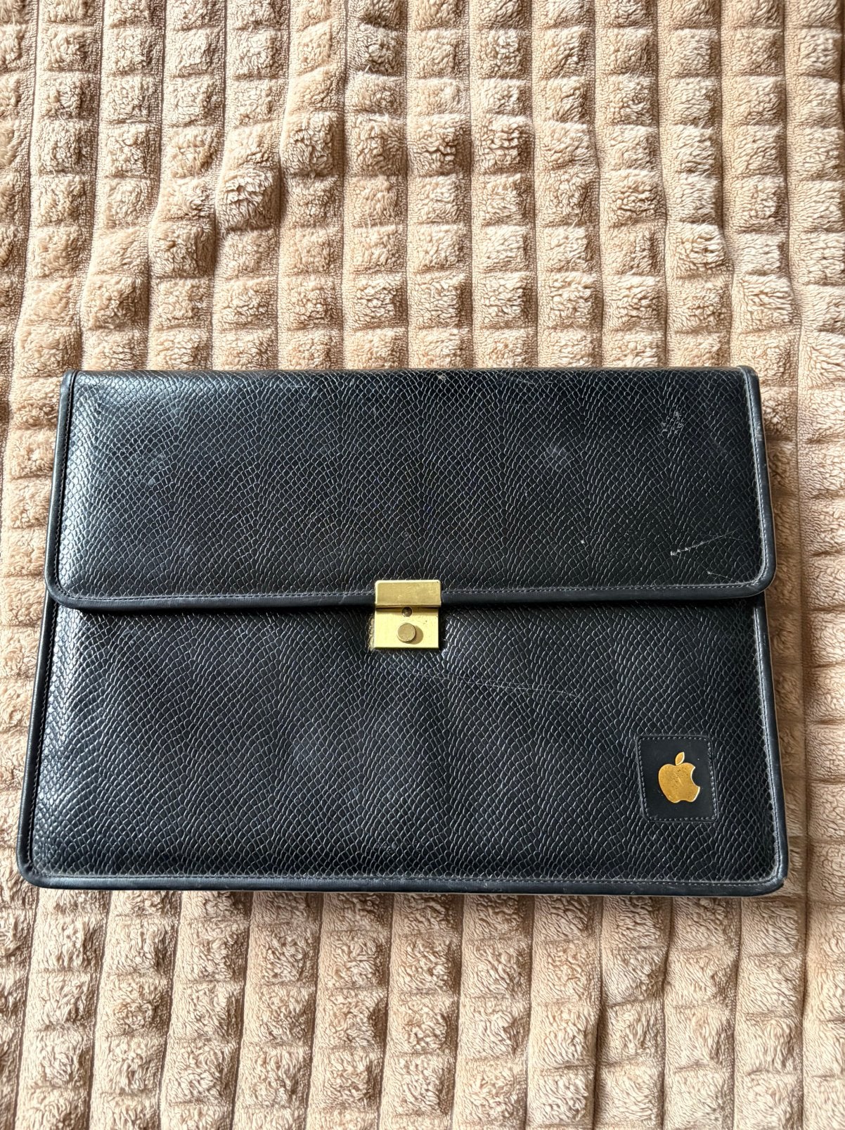 Vintage Apple leren portfolio / documentenmap, Antiek en Kunst, Ophalen of Verzenden