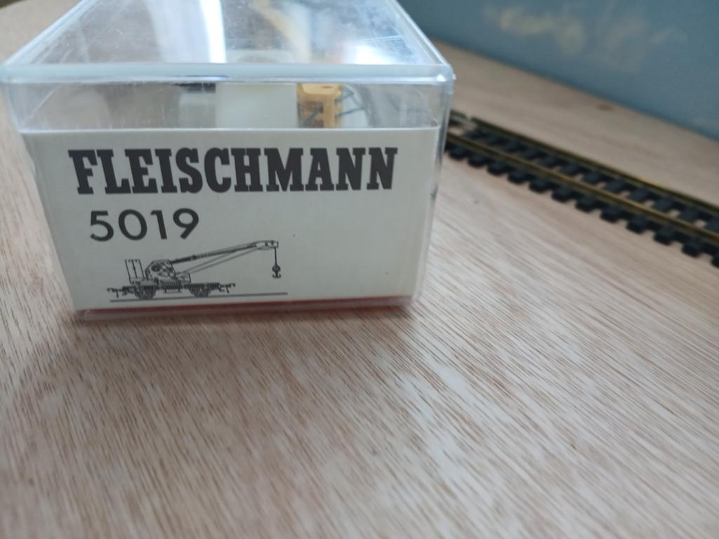 Fleischmann Kraanwagen 5019 HO, Gebruikt, Wagon, Ophalen of Verzenden, Fleischmann