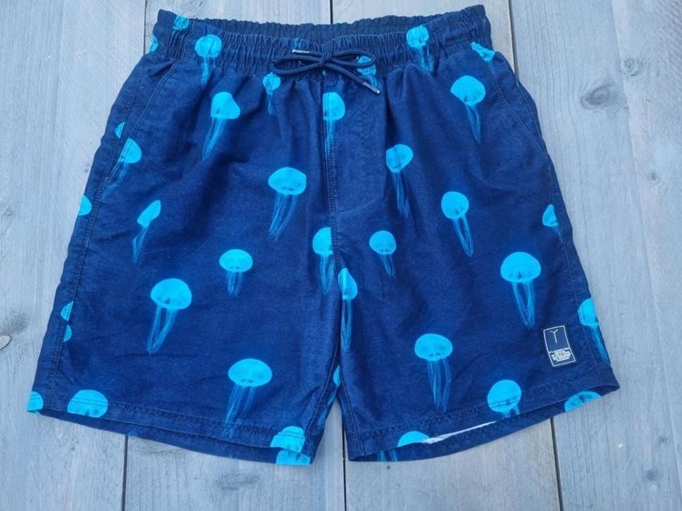 Heren zwemshort REVELATION donkerblauw met kwallen, maat S., Blauw, Ophalen of Verzenden, Zwemshort, Revelation