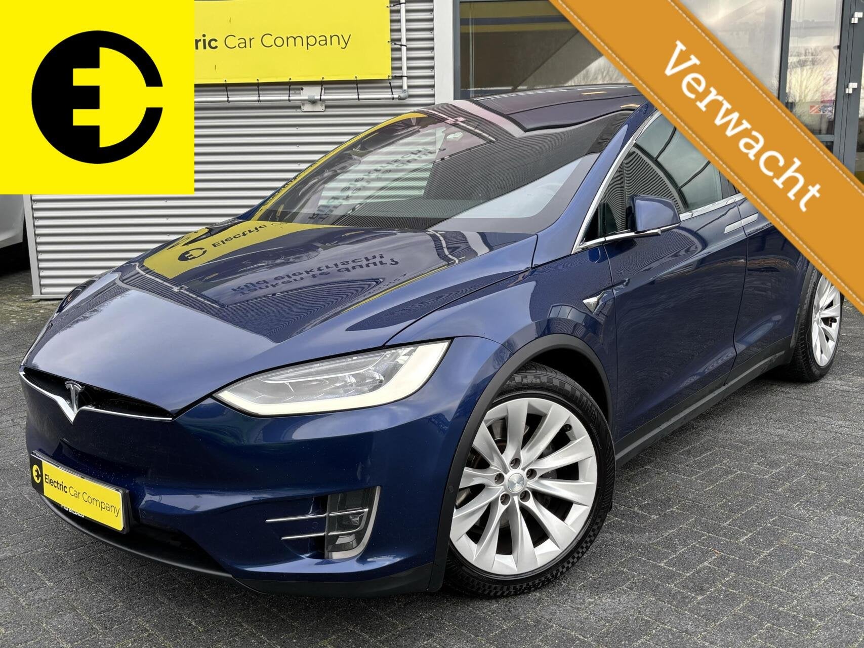 Tesla Model X 100D 7p. | Luchtvering | Stoeverwarming | Lede, Auto's, Model X, Lichtsensor, Gebruikt, 2433 kg