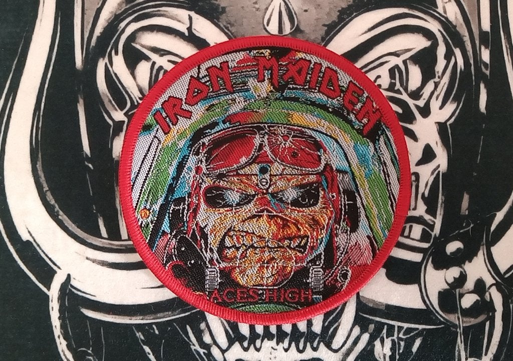 Iron Maiden mooie  Aces High patch 344 limited edition, Verzamelen, Verzenden, Nieuw, Kleding