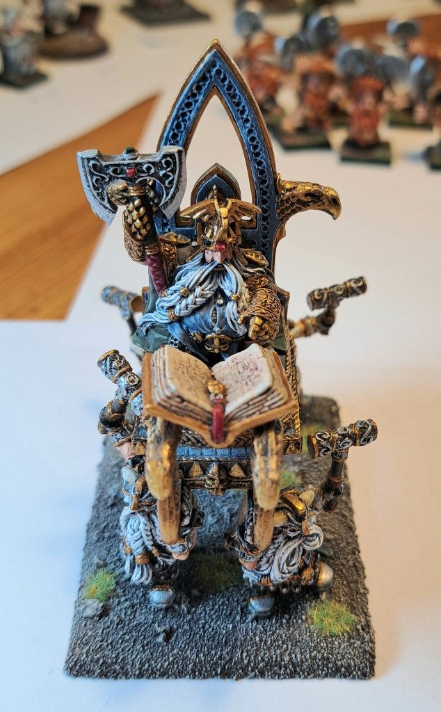 Warhammer Dwarf fantasy OOP High King Thorgrim Grudgebearer, Hobby en Vrije tijd, Figuurtje(s), Warhammer, Ophalen of Verzenden