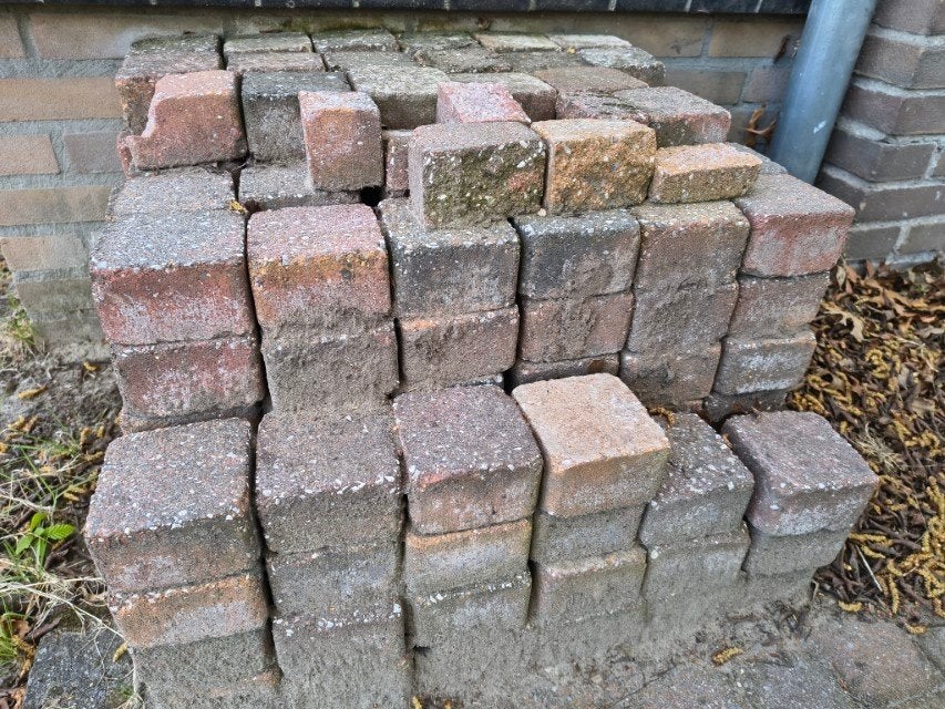 * Trommelstenen GRATIS afhalen 7,5 tot 10 m2 *, Ophalen, Overige materialen, Gebruikt, Overige typen