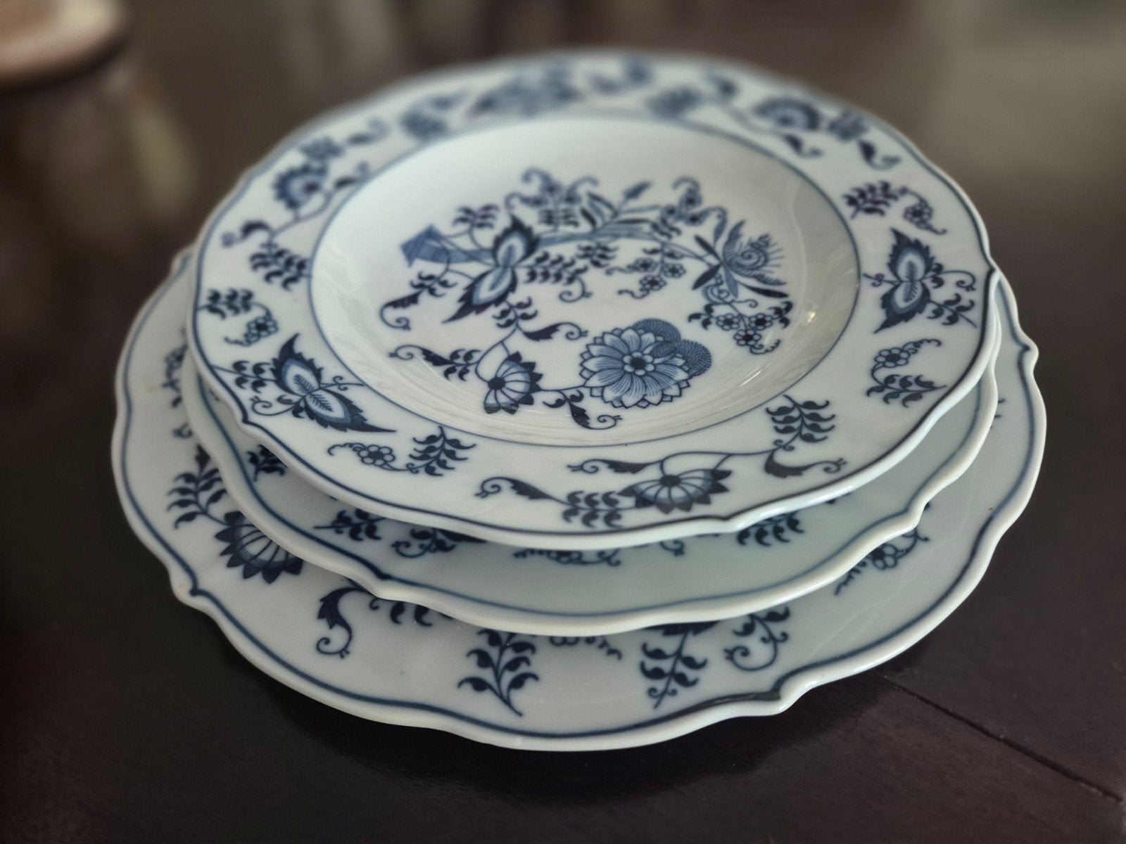 Blue Danube servies  12 stuks van ieder formaat, Antiek en Kunst, Ophalen of Verzenden