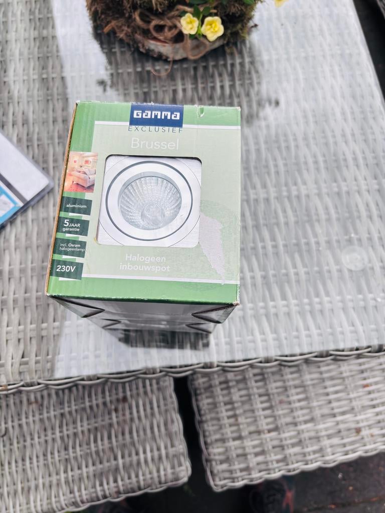 2 Nieuwe Gamma Exclusief Brussel Halogeen Inbouwspots, Ophalen of Verzenden, Nieuw