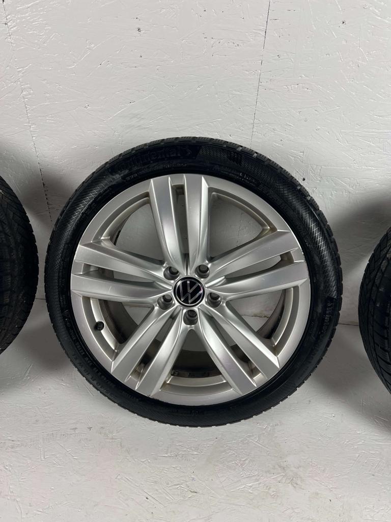 Originele Volkswagen Passat Eos Golf velgen 18" 5x112 Kansas, Niet ingevuld, 18 inch, Gebruikt, Banden en Velgen