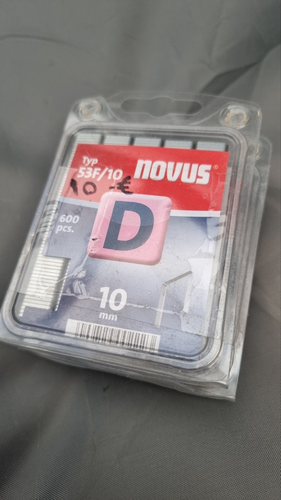 3x Novus Type 53/10 mm nietjes - 600 stuks, Doe-het-zelf en Verbouw, Ophalen of Verzenden, Nieuw, Tacker/nietmachine, Overige merken