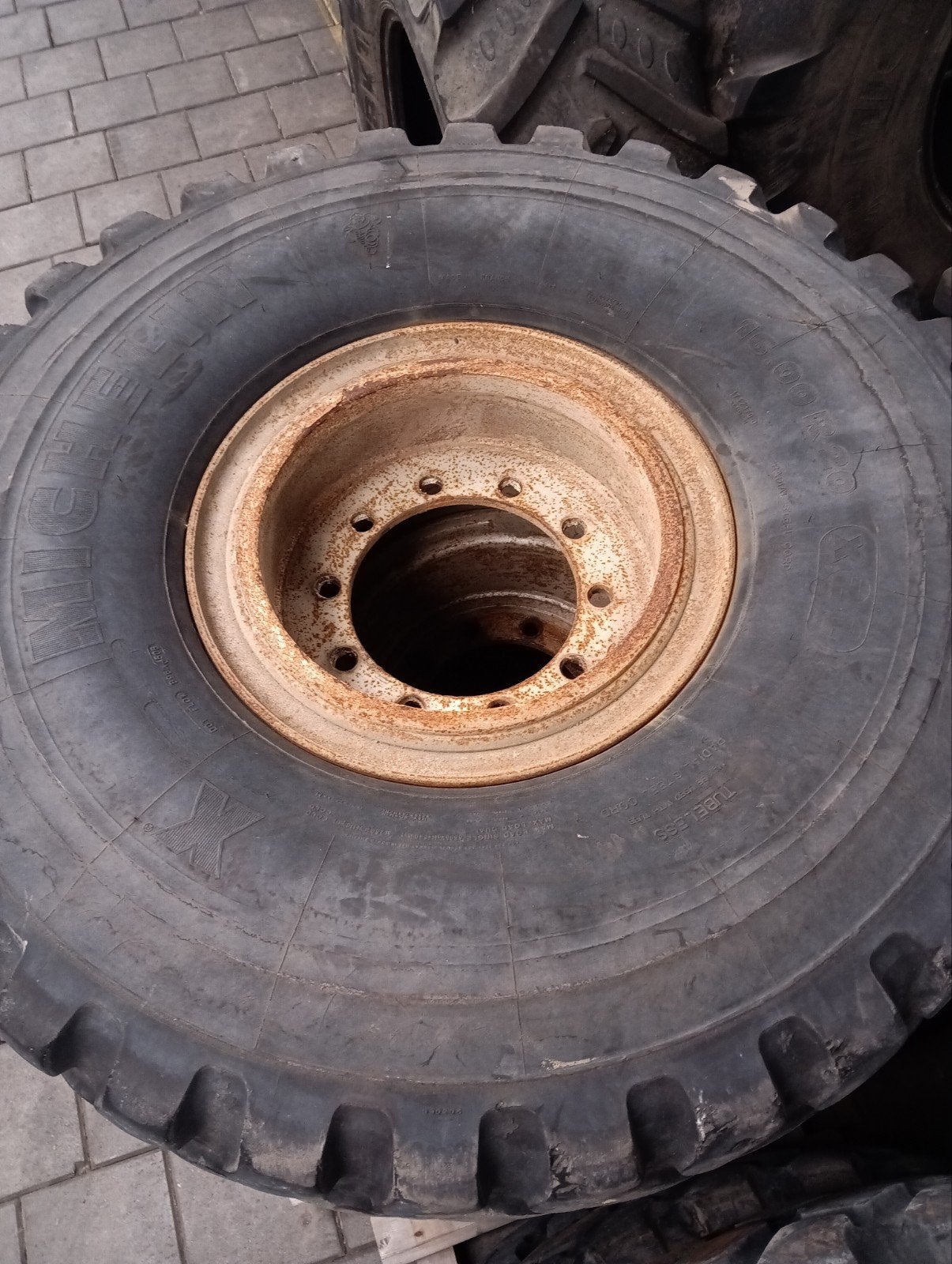 Set Michelin XZL 16.00R20 dumper agri wielen, Ophalen
