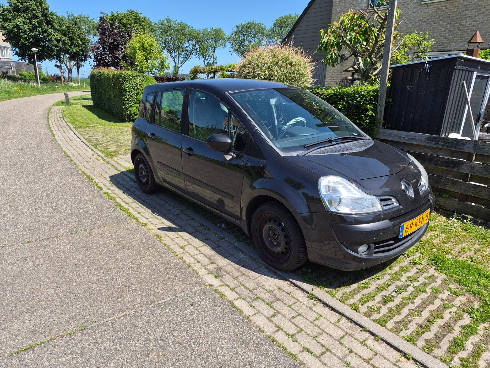 Renault Grand Modus 1.2 TCE 2009 Zwart, Auto's, Renault, Particulier, Grand Modus, Benzine, B, MPV, Handgeschakeld, Origineel Nederlands