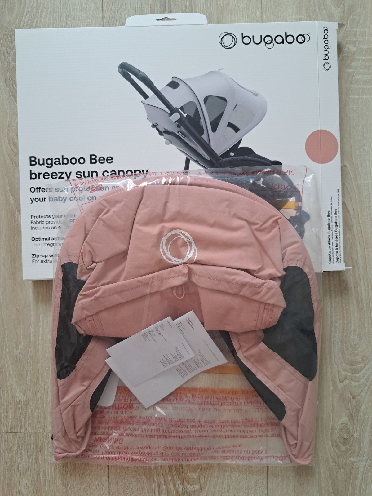 Bugaboo Bee  breezy zonnekap - NIEUW, Ophalen of Verzenden, Nieuw, Zonnekap