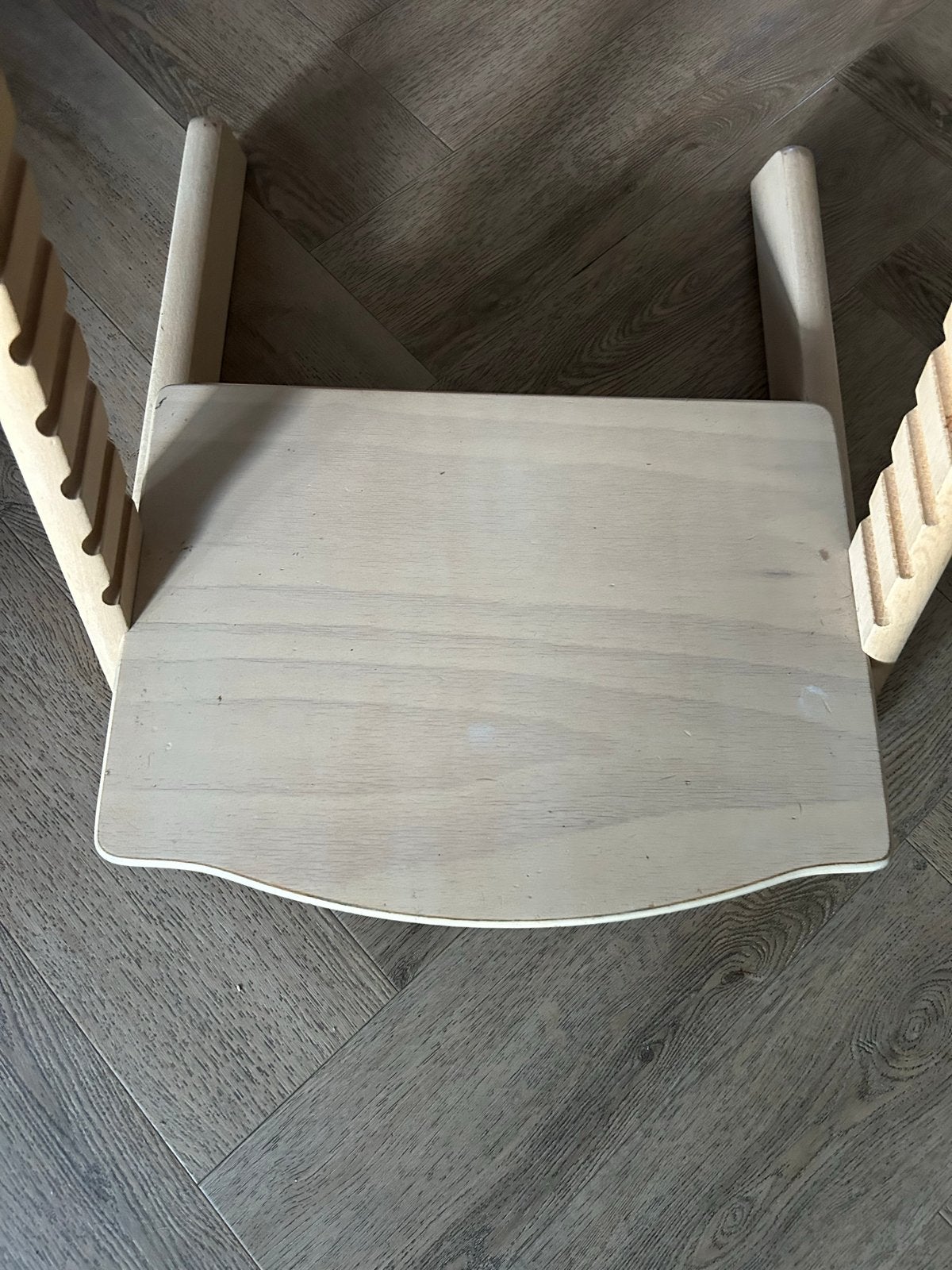 Stokke Tripp Trapp meegroeistoel - naturel hout, Ophalen, Gebruikt, Meegroeistoel, Aanschuifbaar