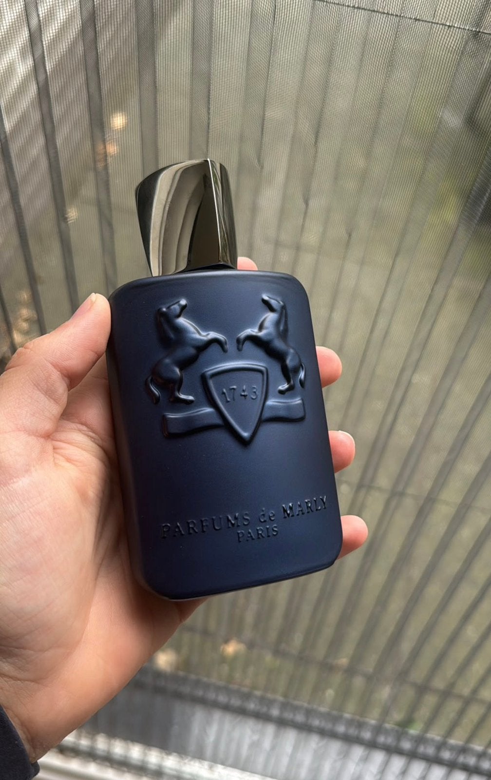 Parfums de marly layton, Ophalen of Verzenden, Zo goed als nieuw, Parfumfles