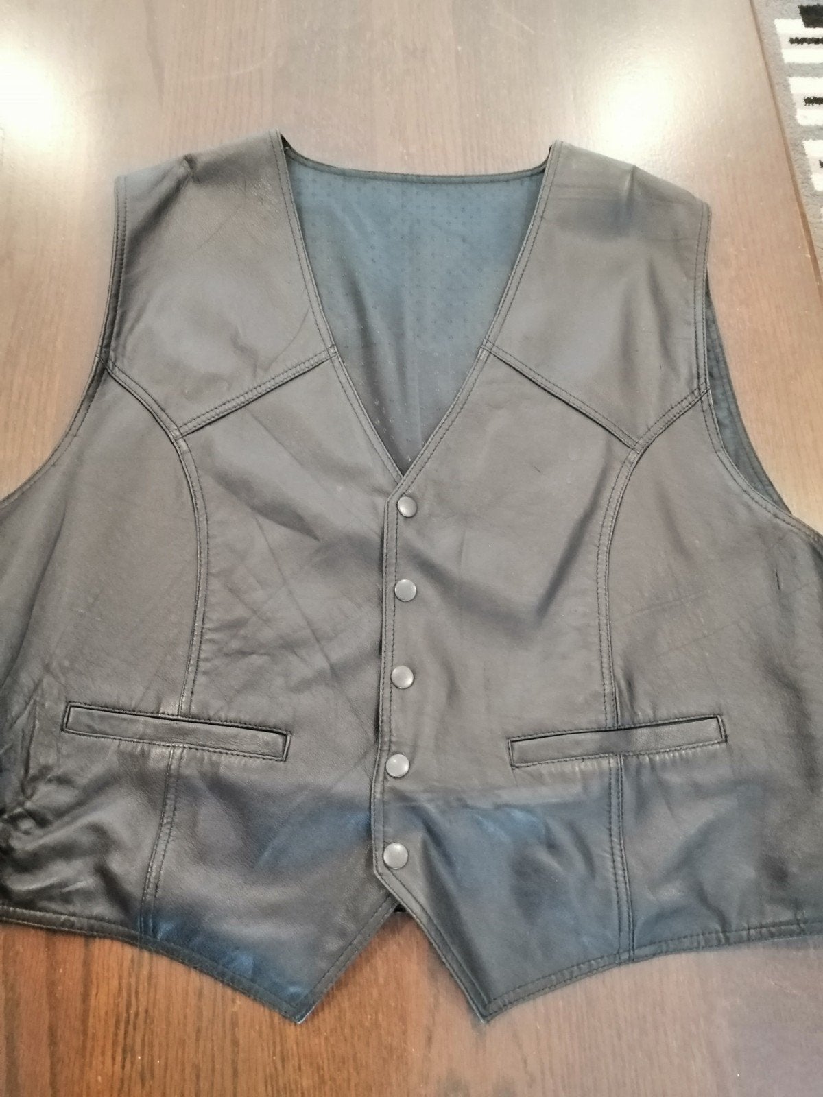 Vest leder zwart gewoon nieuw zie alle foto's, Ophalen of Verzenden, Nieuw, Zwart, Trui of Vest
