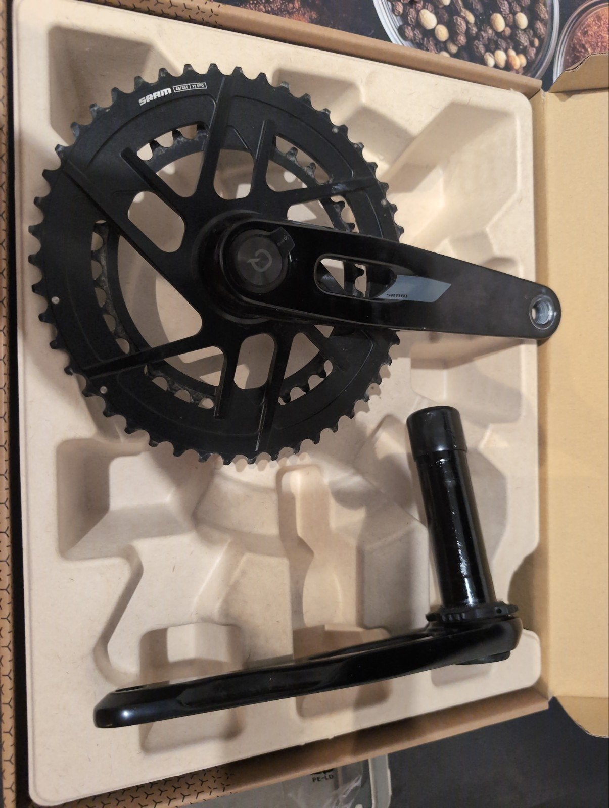 Sram rival e1 crankstel 48/35 met powermeter 175mm, Overige merken, Carbon, Nieuw, Meer dan 20 versnellingen