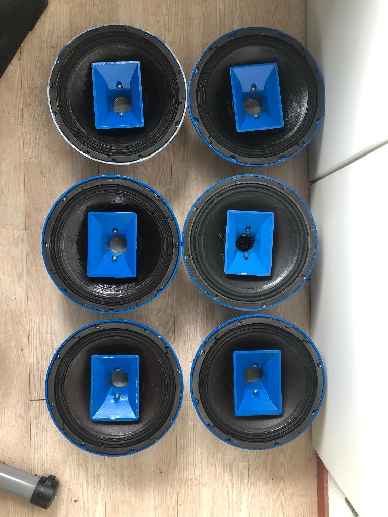 Audience Delight 12 inch coax speakers, Ophalen, Gebruikt, 120 watt of meer, Overige merken