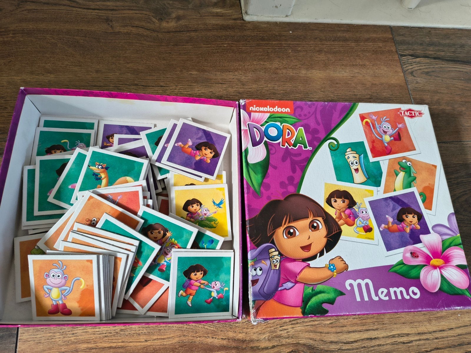 Dora Memo Spel - Nickelodeon Tactic Geheugenspel, Een of twee spelers, Ophalen of Verzenden, Gebruikt, Tactic Games Oy
