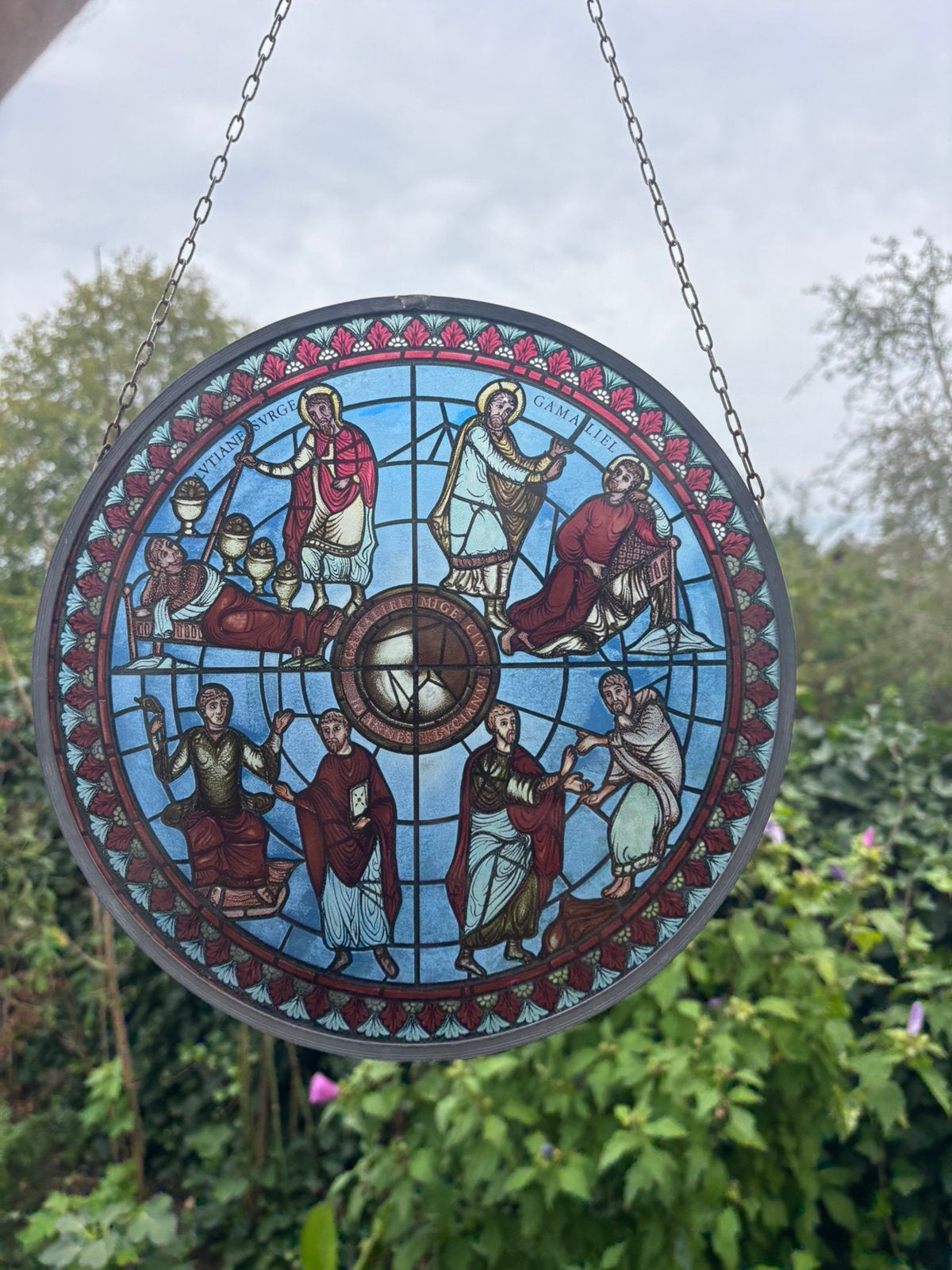 Glas in lood raamhanger vintage, Ophalen of Verzenden, Zo goed als nieuw