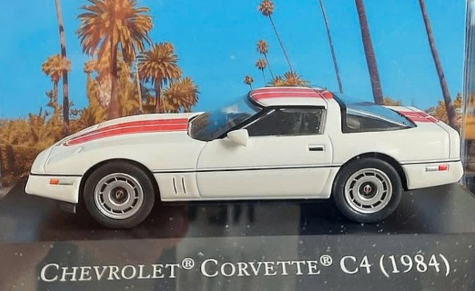 CHEVROLET CORVETTE C4 1984 schaal 1/43 American cars # 34, Hobby en Vrije tijd, Modelauto's | 1:43, Verzenden, Nieuw, Auto, Overige merken