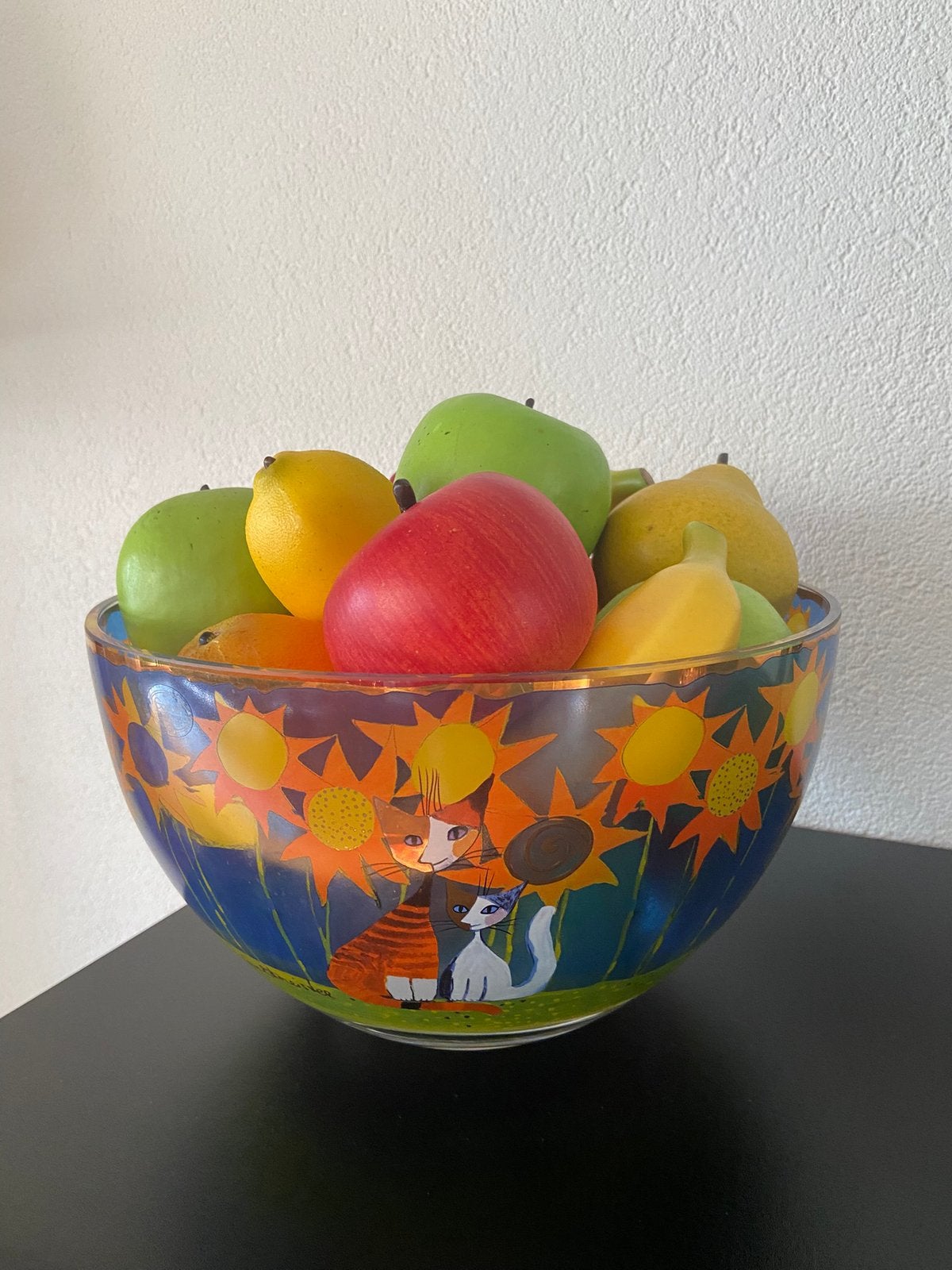 Goebel Rosina Wachtmeister Girasole, glazen (fruit)schaal, Ophalen of Verzenden, Zo goed als nieuw, Glas, Schaal