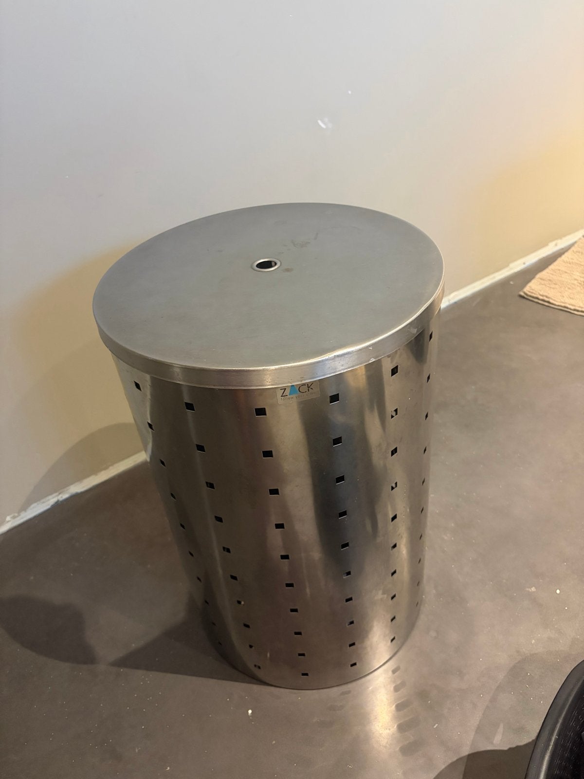 Zack wasmand - RVS design wasbox, Ophalen, Gebruikt, Zilver, Metaal