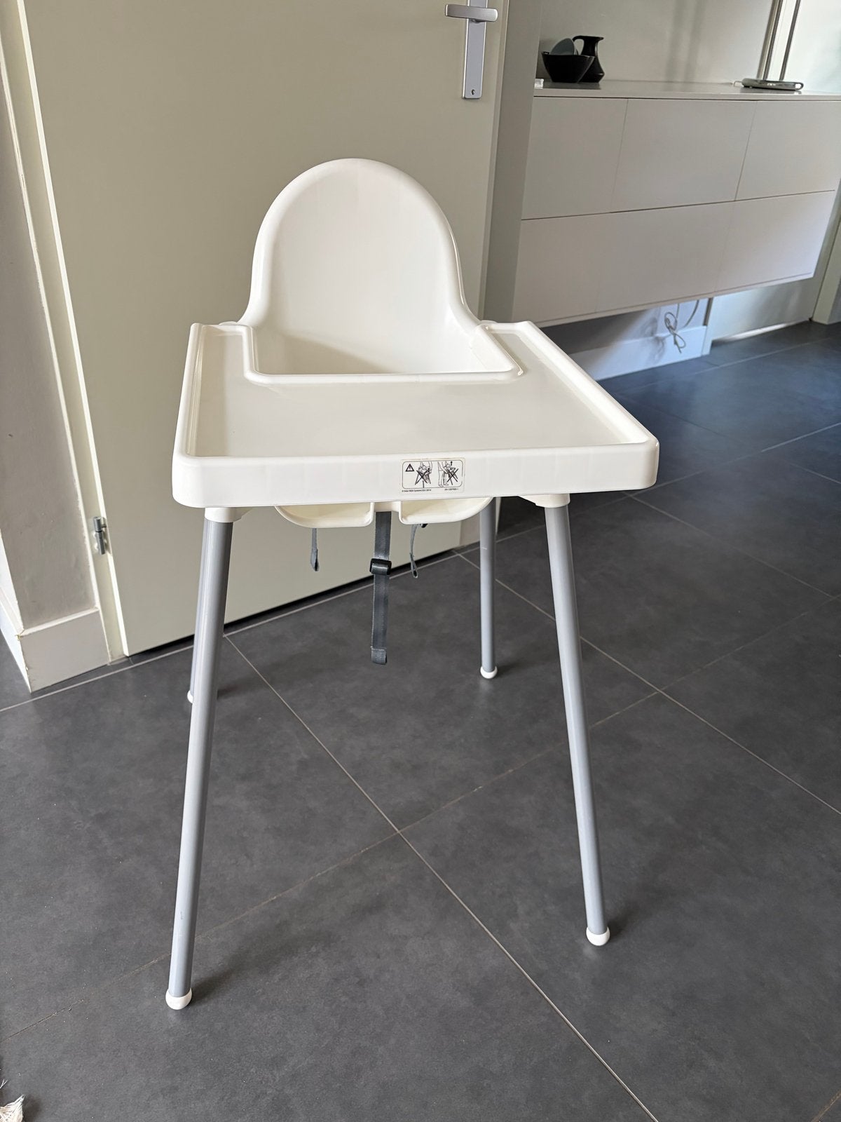 IKEA Antilop kinderstoel met tafelblad en steunkussn, Ophalen, Zo goed als nieuw, Overige typen, Afneembaar eetblad