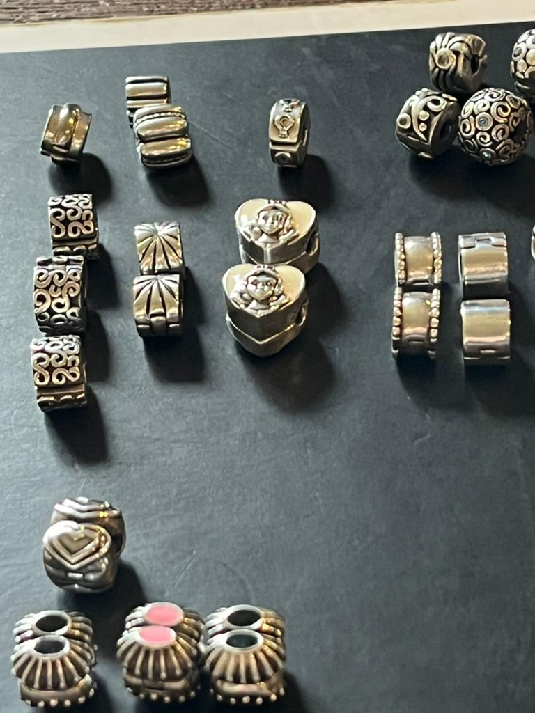 Pandora stoppers, veel keus., Ophalen, Zo goed als nieuw, Zilver, Pandora