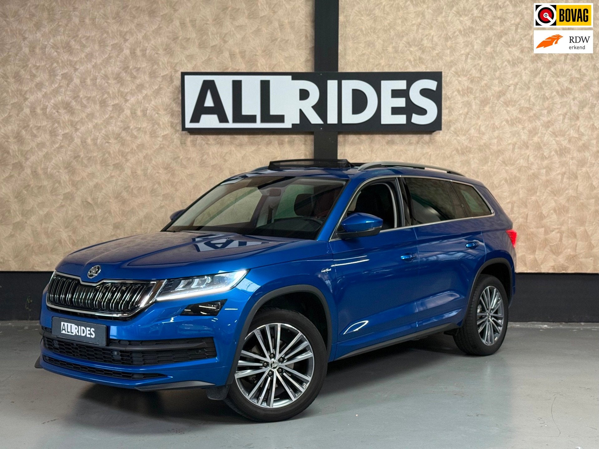 Skoda Kodiaq 1.5 TSI Sportline Business ACT Laurin & Klement, Auto's, 4 cilinders, 150 pk, Blauw, 7 stoelen