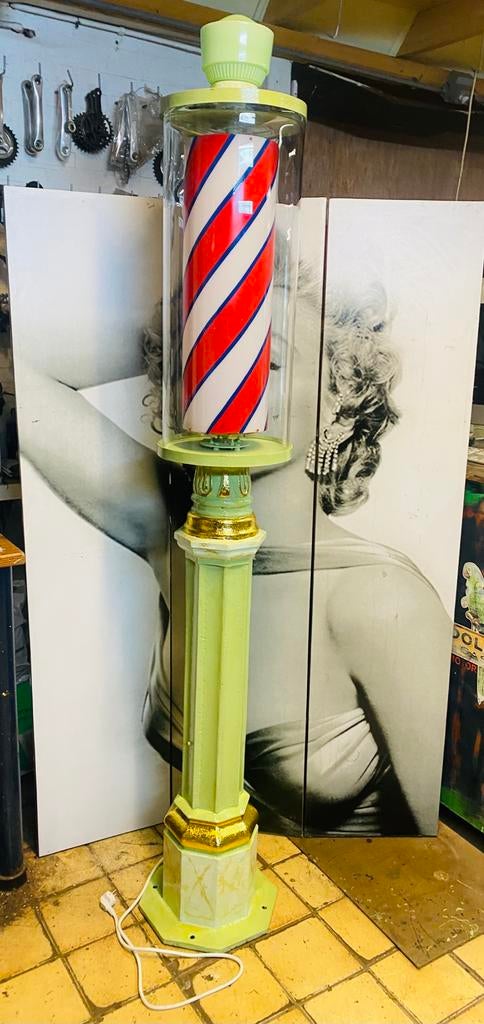 Barber pole(barbierpaal), Ophalen, Gebruikt