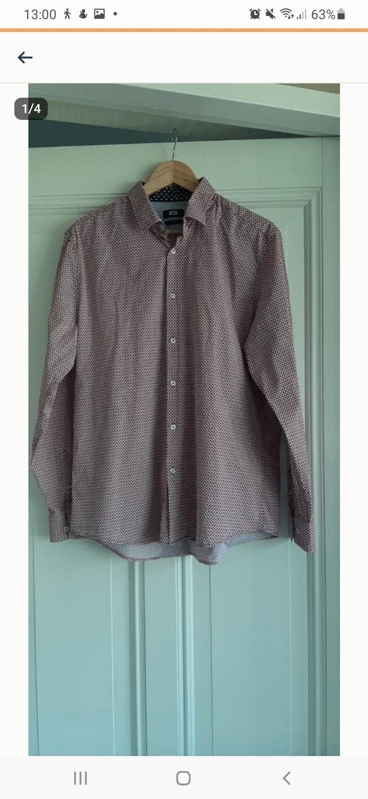 We slimfit overhemd mt XL, Kleding | Heren, Overhemden, Ophalen of Verzenden, Zo goed als nieuw, WE Fashion, Halswijdte 43/44 (XL)