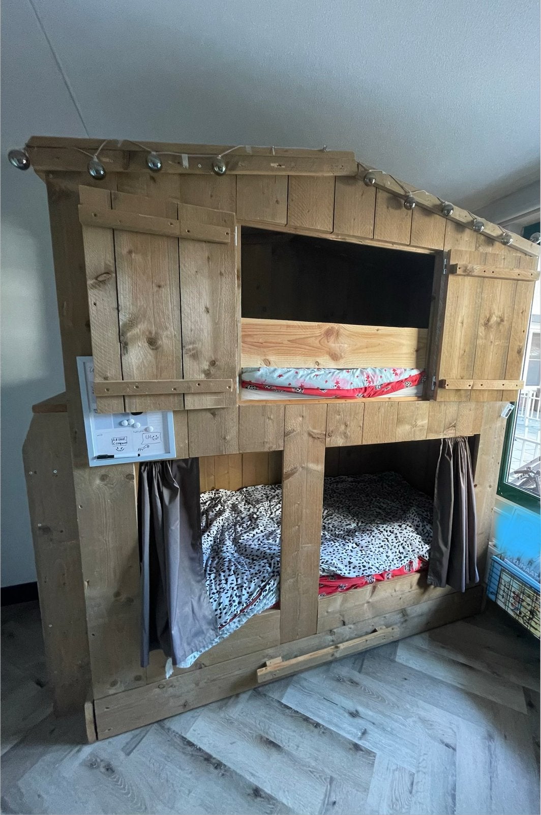Steigerhouten kinderbed, Ophalen, Gebruikt, Hoogslaper