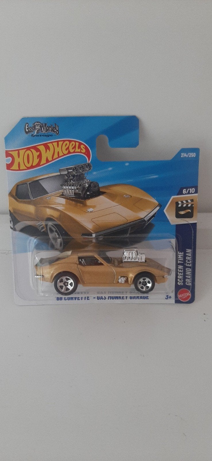Hot Wheels '68 Corvette - Gas Monkey Garage (214/250), Ophalen of Verzenden, Nieuw