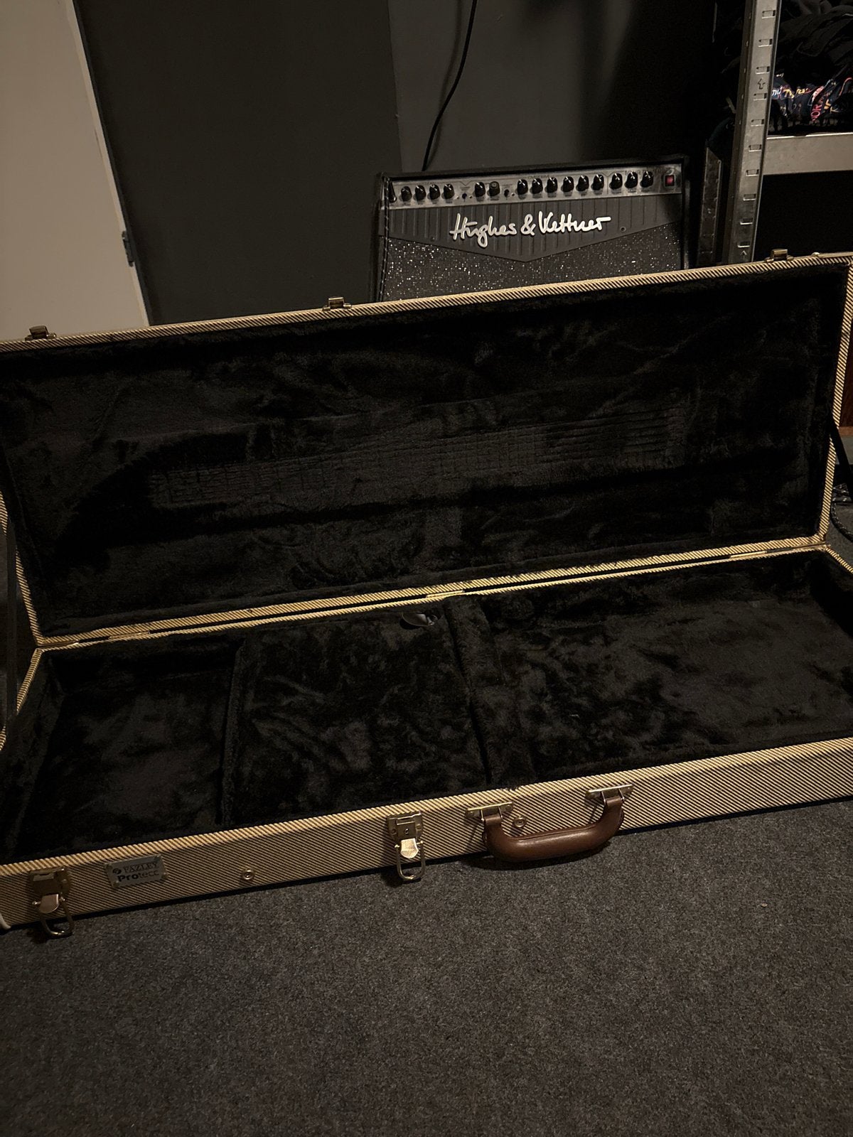 Gitaarkoffer - Tweed Stijl Hardcase voor Elektrische Gitaar, Ophalen, Zo goed als nieuw, Elektrische gitaar