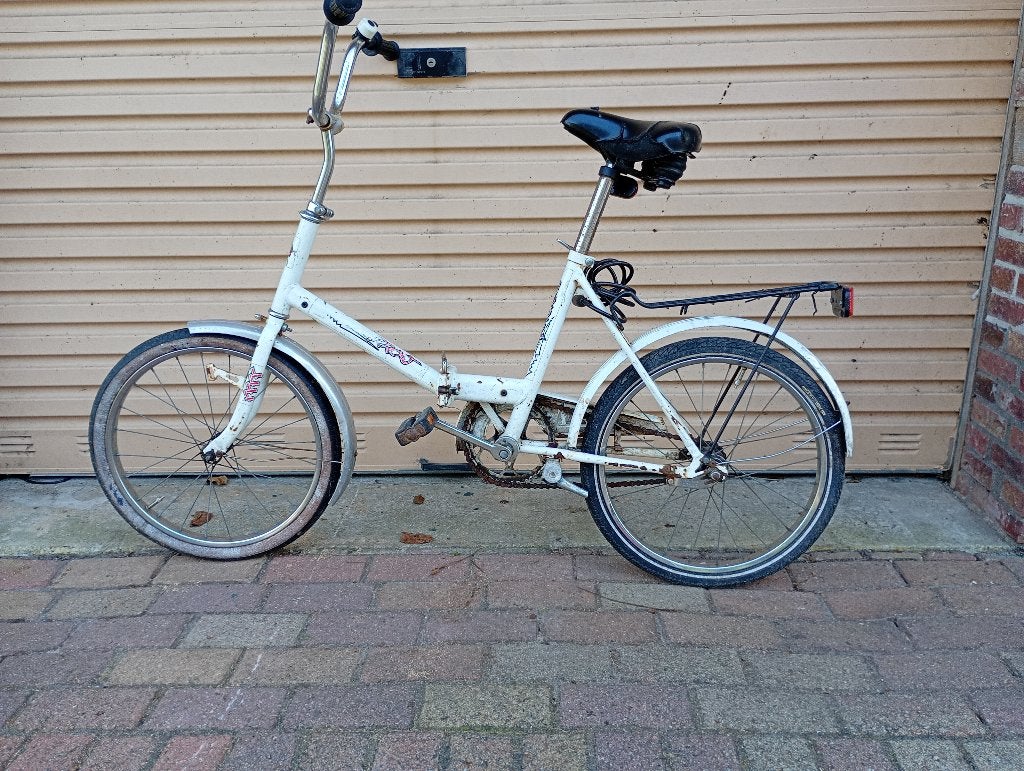 Vouwfiets vouw fiets, Fietsen en Brommers, Ophalen of Verzenden, Gebruikt, Deels opvouwbaar, Terugtraprem