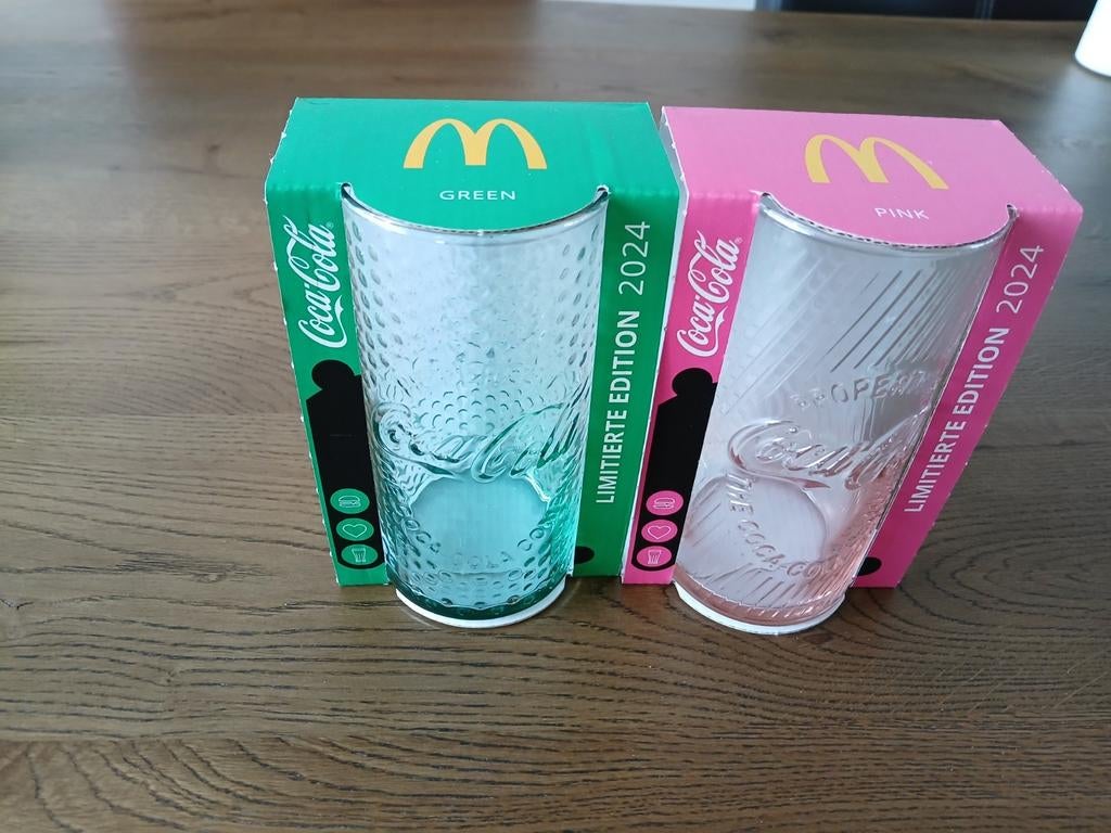 2 Coca-Cola glazen McDonald's Limited Edition 2024, Ophalen