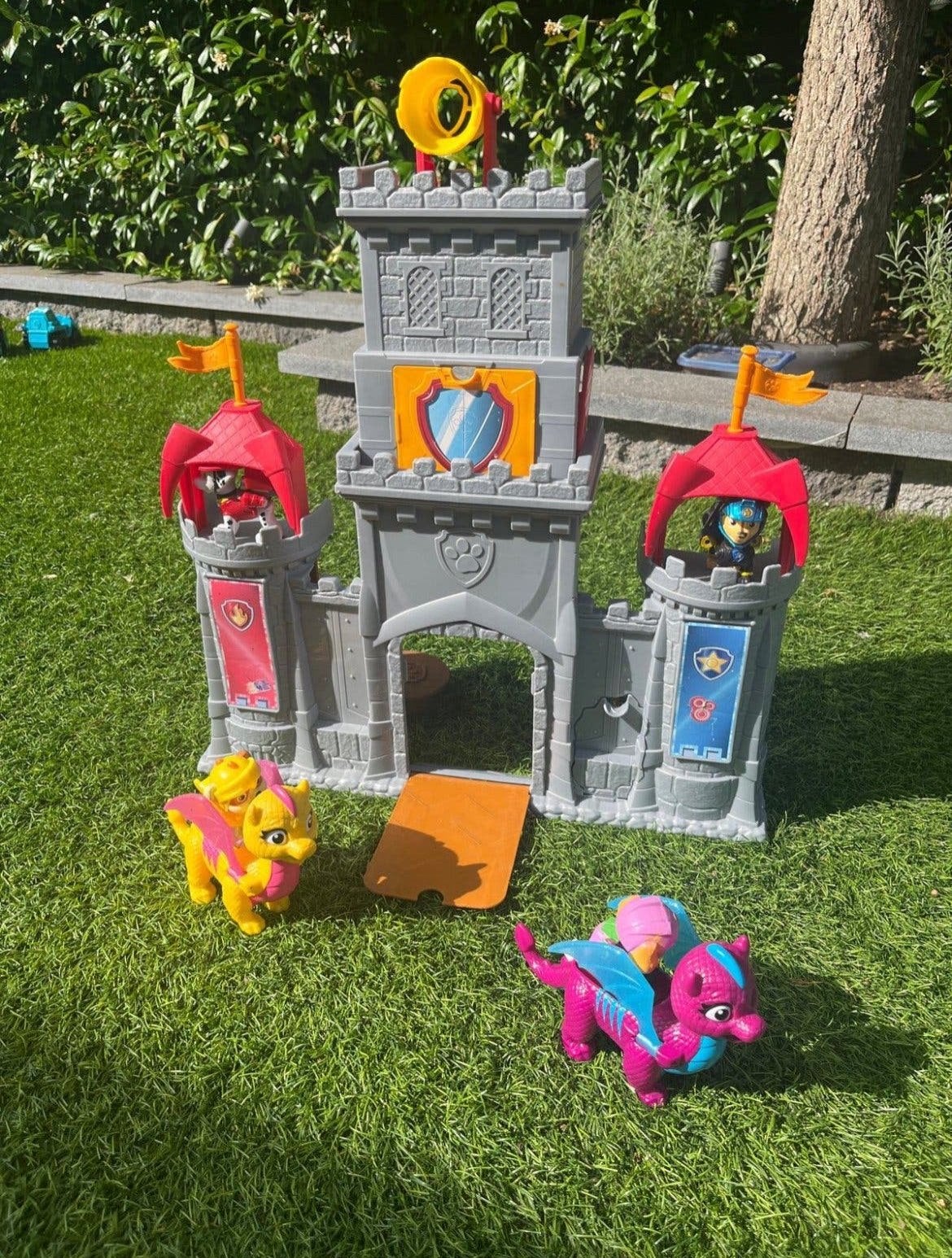 Paw Patrol Ridderkasteel met draken en figuren, Ophalen, Zo goed als nieuw, Jongen of Meisje