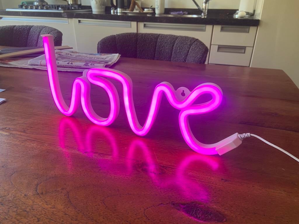 Neon verlichting Love, Ophalen of Verzenden, Gebruikt