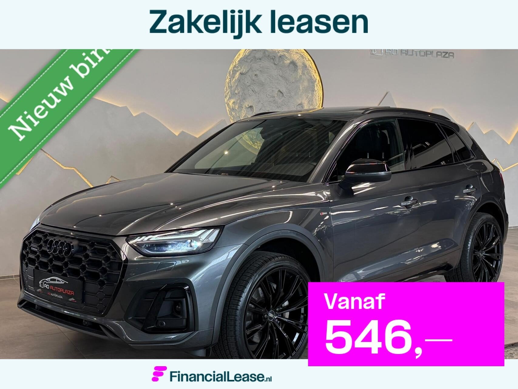 Audi Q5 50 TFSI e S edition Competition Panorama/RS Seats/B&, Automaat, Zwart, 4 cilinders, Leder